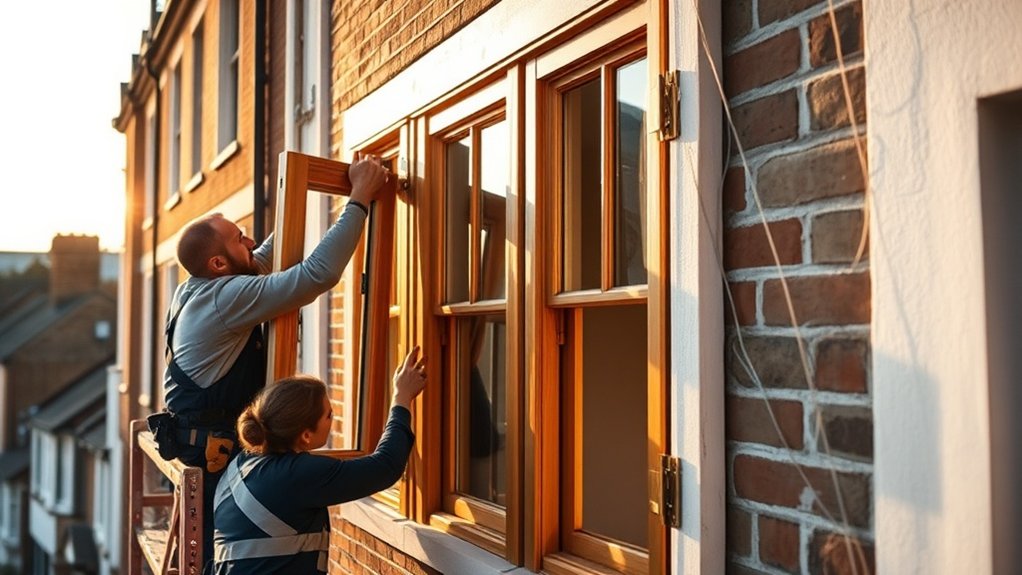 Wooden Window Installation Abbey Wood
